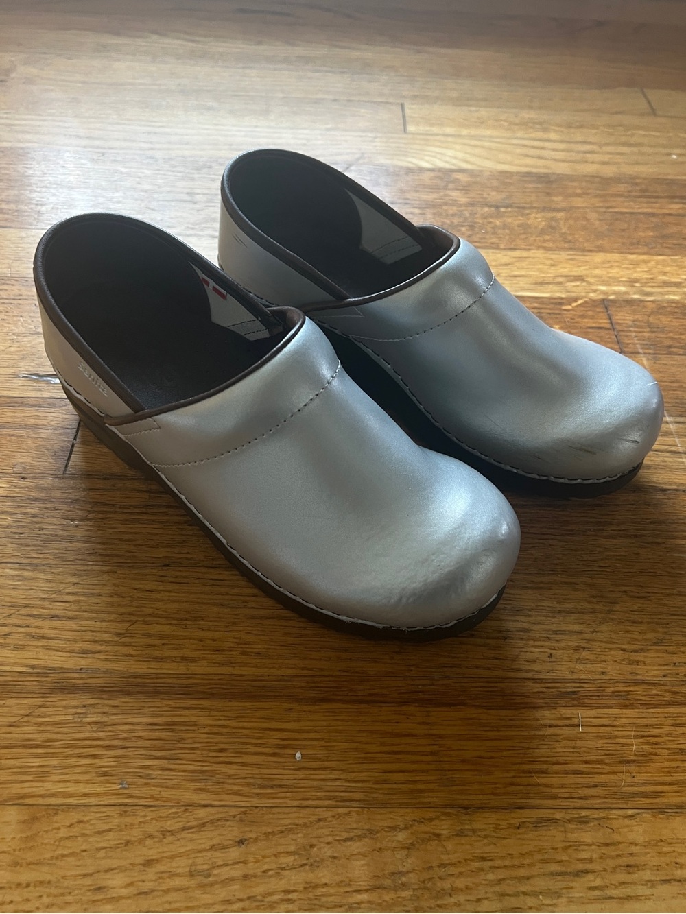 Sanita Silver Women's Clog size 38